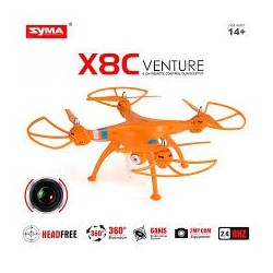 Drone Syma Toys X8C Venture con Cámara 2MP, 4 Rotores, 50 Metros, Blanco